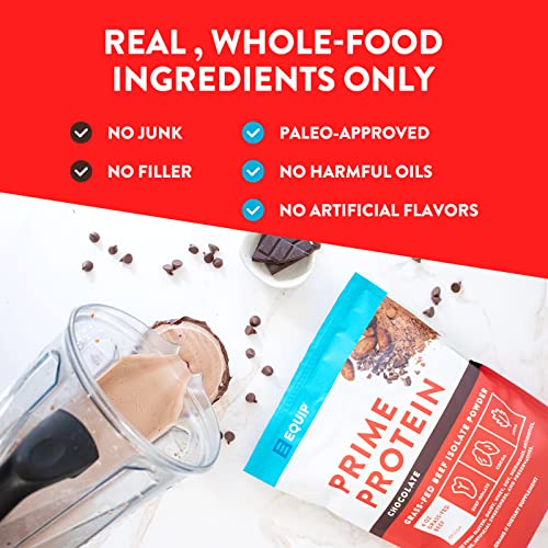 Equip Foods Prime Protein - Grass Fed Beef Protein Powder Isolate - Paleo and Keto - Maple Wellness Supplements