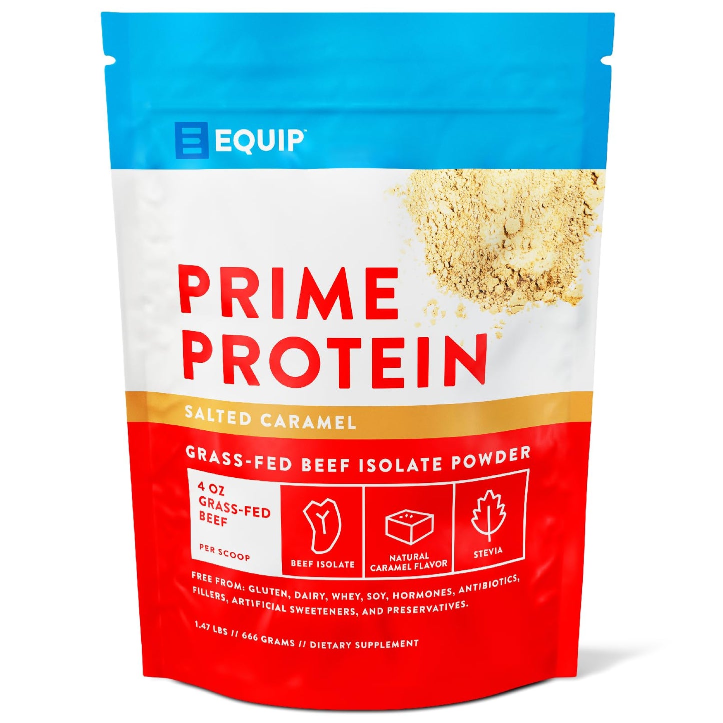 Equip Foods Prime Protein - Grass Fed Beef Protein Powder Isolate - Paleo and Keto - Maple Wellness Supplements