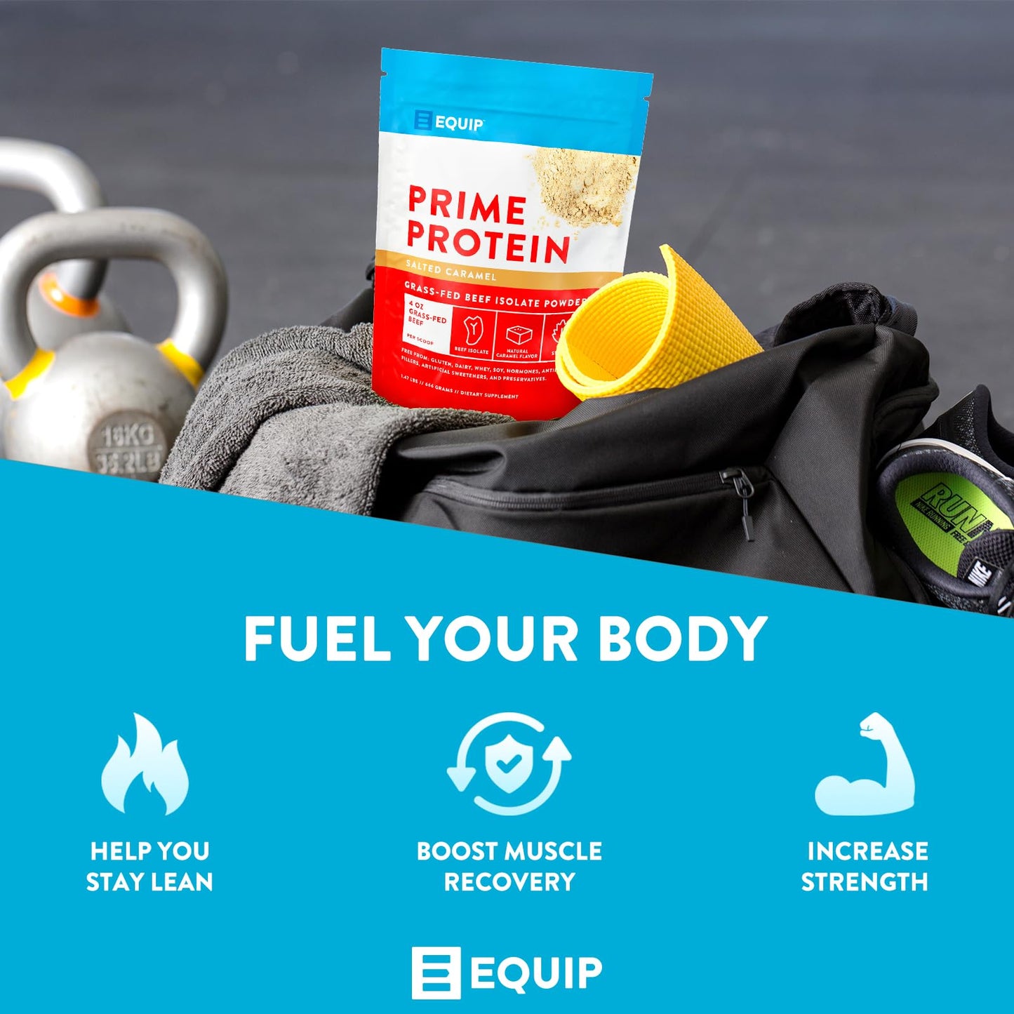 Equip Foods Prime Protein - Grass Fed Beef Protein Powder Isolate - Paleo and Keto - Maple Wellness Supplements