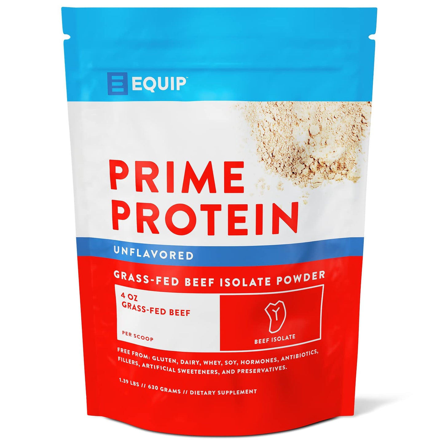 Equip Foods Prime Protein - Grass Fed Beef Protein Powder Isolate - Paleo and Keto Friendl - Maple Wellness Supplements
