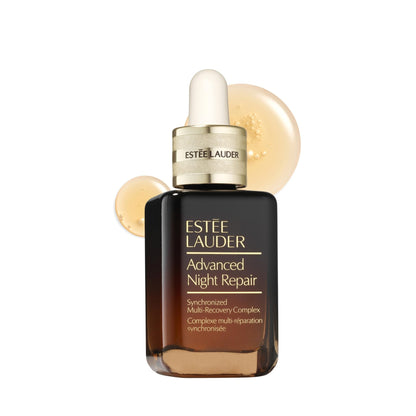 Estée Lauder Advanced Night Repair Face Serum Synchronized Multi-Recovery Complex with Hyaluronic Acid & Peptides| Anti Aging & Hydrating, 1 Fl Oz - Maple Wellness Supplements
