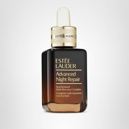 Estée Lauder Advanced Night Repair Face Serum Synchronized Multi-Recovery Complex with Hyaluronic Acid & Peptides| Anti Aging & Hydrating, 1 Fl Oz - Maple Wellness Supplements