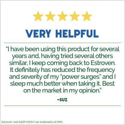 Estroven Sleep Cool for Menopause Relief, 30 Ct, Sleep Support Supplement With Clinically Proven Ingredients to Relieve Menopause Symptoms plus Night Sweats & Hot Flash Relief, Drug-No & Gluten-No - Maple Wellness Supplements