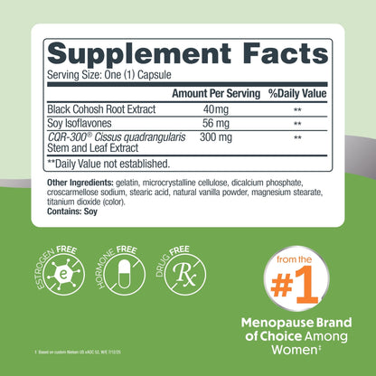 Estroven Weight Management for Menopause Relief - 30 Ct. - Clinically Proven Ingredients Help Manage Weight, Provide Night Sweats & Hot Flash Relief* Drug-Free & Gluten-Free Caplets - Maple Wellness Supplements