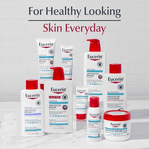 Eucerin Advanced Cleansing Body & Face Cleanser - Fragrance & Soap Free for Dry, Sensitive Skin - 16.9 fl. oz Bottle - Maple Wellness Supplements