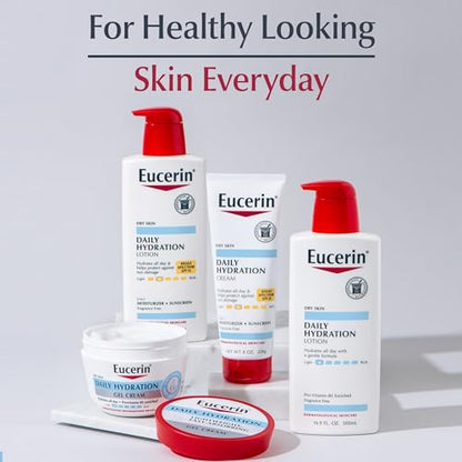 Eucerin Daily Hydration Broad Spectrum SPF 30 Sunscreen Body Cream for Dry Skin, Fragrance Free Sunscreen Moisturizer, 8 Oz Tube - Maple Wellness Supplements