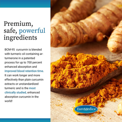 EuroMedica Curaphen Extra Strength - Curcumin & Boswellia Supplement for Healthy Circulation Support - Turmeric Supplement to Support Joints, Muscle Health & Endorphin Production - 60 Tablets - Maple Wellness Supplements