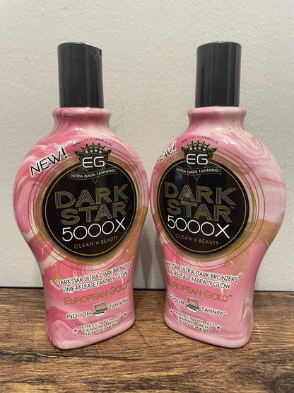 European Gold Dark Star 5000X Indoor Tanning Lotion for Tanning beds, 12 fl oz - Maple Wellness Supplements