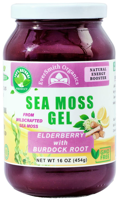 EverSmith Organics - Wildcrafted Irish Sea Moss Gel | Made in USA | Rich in Vitamins - Maple Wellness Supplements