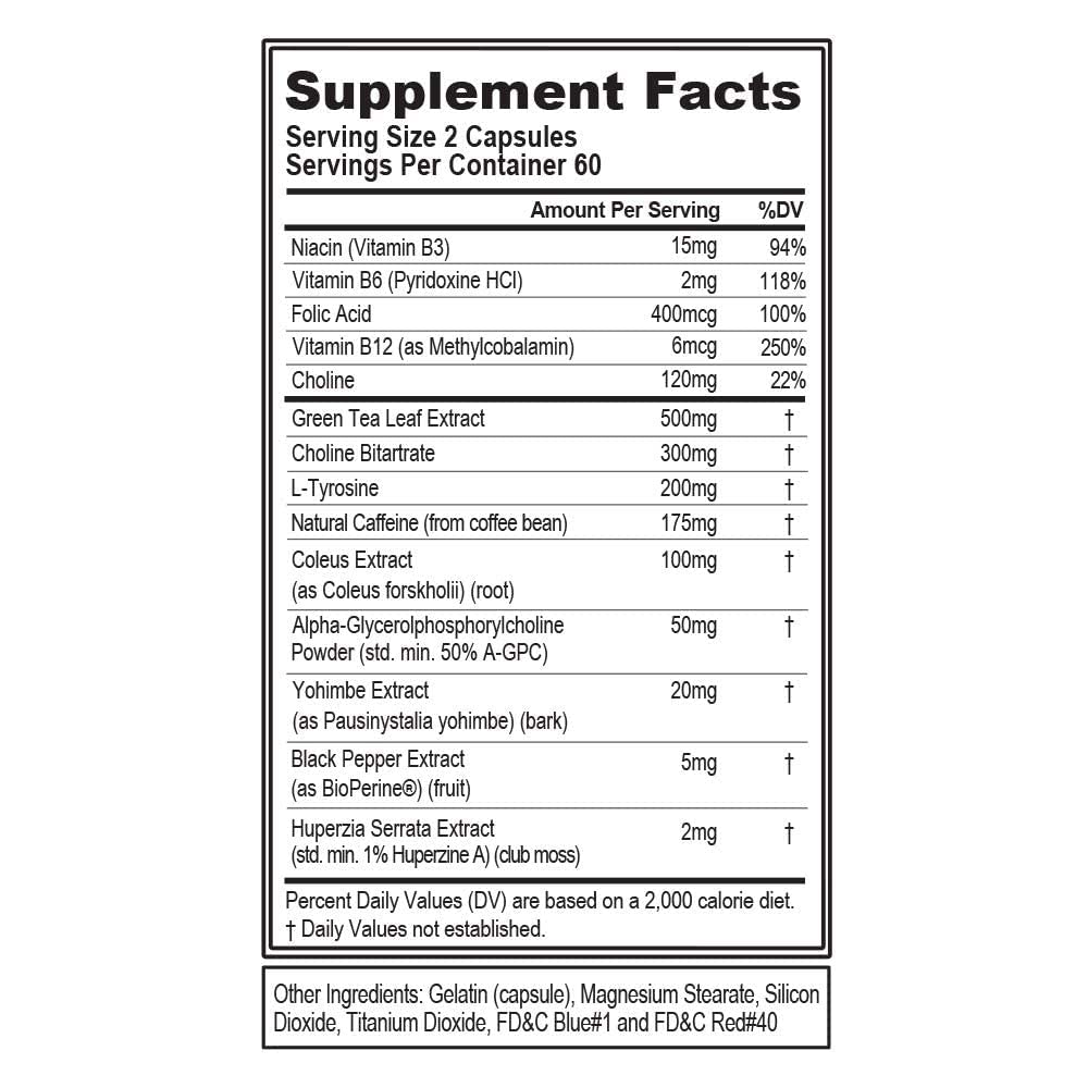 EVL Thermogenic Fat Burner Support - Fast Acting Weight Loss Energy and Appetite - Maple Wellness Supplements