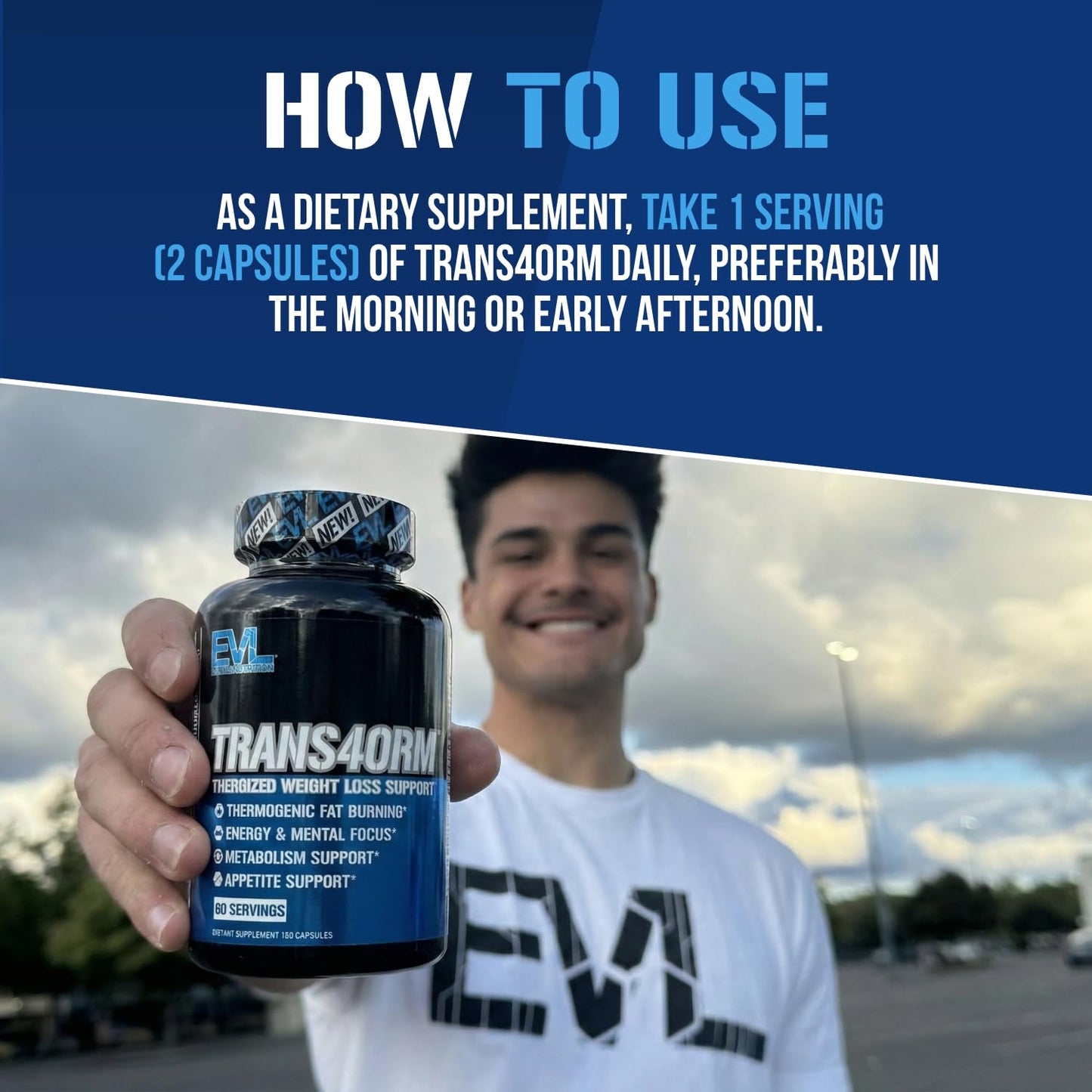 EVL Thermogenic Fat Burner Support - Fast Acting Weight Loss Energy and Appetite Support - Trans4orm Green Tea Supplement - Maple Wellness Supplements