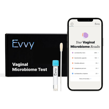 Evvy Vaginal Health Test | at-Home Microbiome Test for BV, Yeast Infection, Ureaplasma & More | Discreet Results in 7–10 Days | Clinician-Reviewed Report & Rx Options - Maple Wellness Supplements