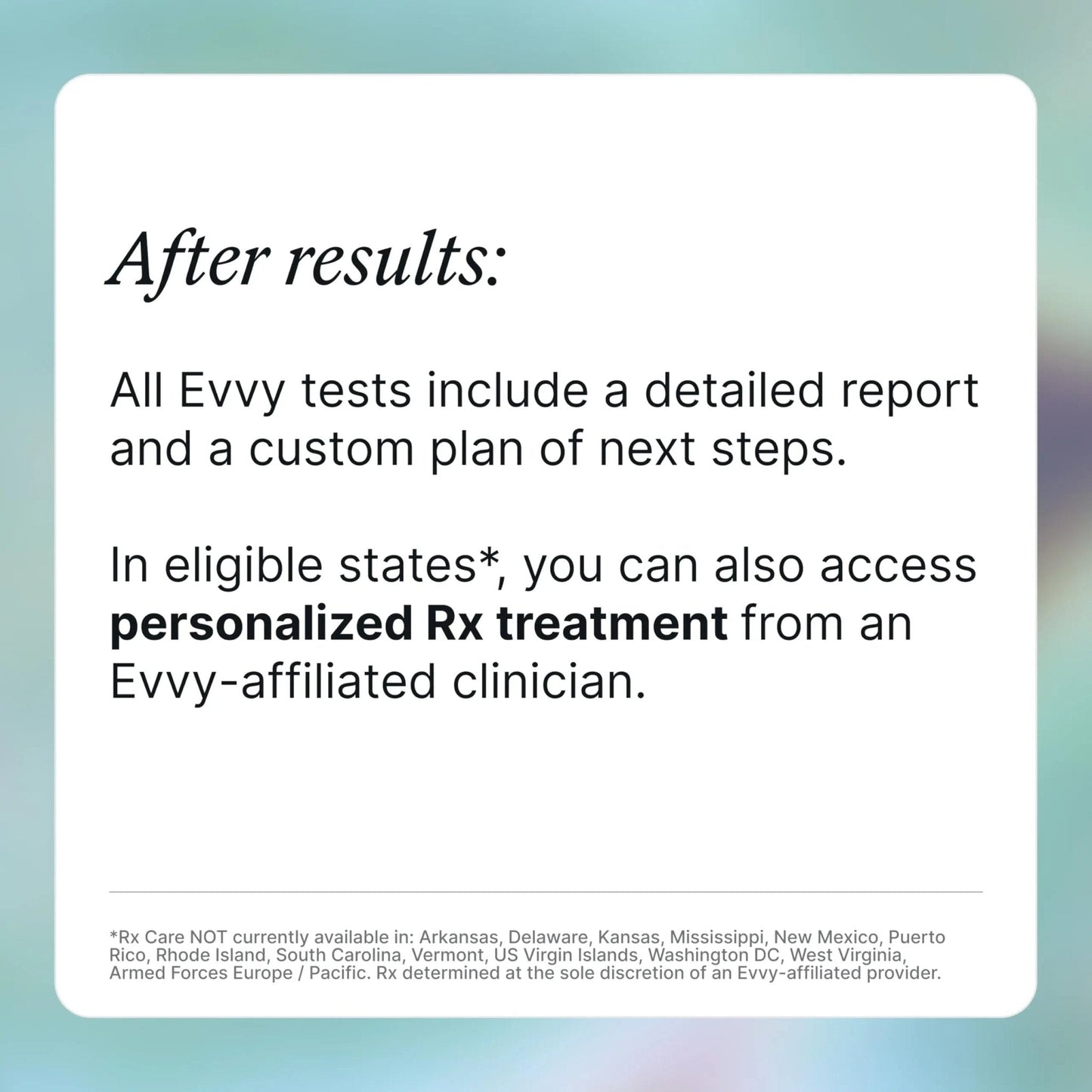 Evvy Vaginal Health Test | at-Home Microbiome Test for BV, Yeast Infection, Ureaplasma & More | Discreet Results in 7–10 Days | Clinician-Reviewed Report & Rx Options - Maple Wellness Supplements