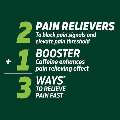Excedrin Extra Strength Caplets for Headache Pain Relief, Acetaminophen 250mg, Aspirin 250mg, Caffeine 65mg, Pain Reliever, 24 count - Maple Wellness Supplements