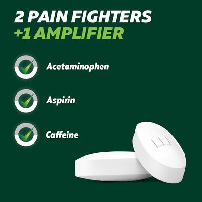 Excedrin Extra Strength Pain Relief Caplets – Headache Relief – 100 Count - Maple Wellness Supplements
