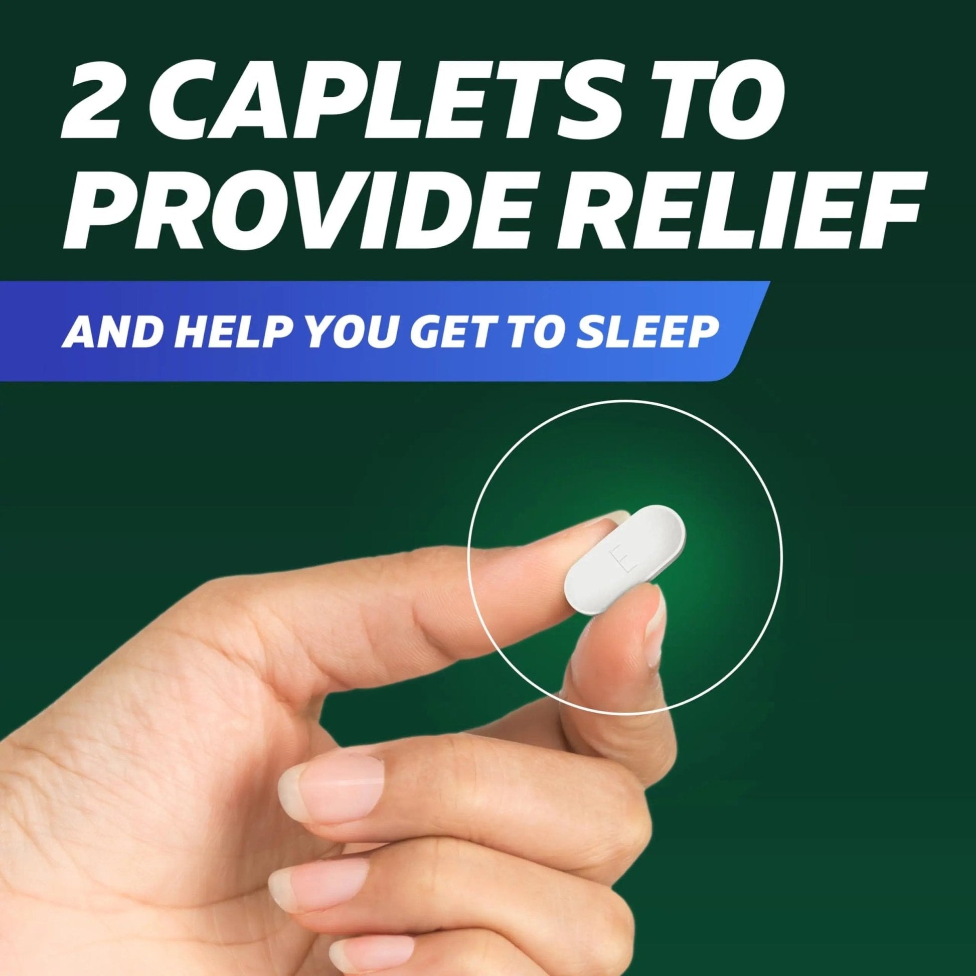 Excedrin PM for Headache Relief, Acetaminophen 250mg, Aspirin 250mg, Diphenhydramine Citrate 38mg, Pain Reliever, Nighttime Sleep-Aid, 24 Count - Maple Wellness Supplements