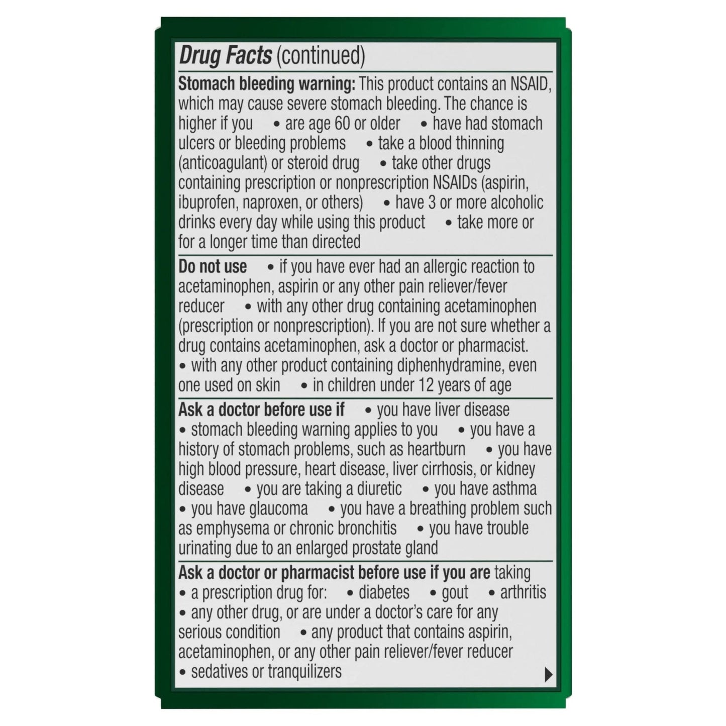 Excedrin PM for Headache Relief, Acetaminophen 250mg, Aspirin 250mg, Diphenhydramine Citrate 38mg, Pain Reliever, Nighttime Sleep-Aid, 24 Count - Maple Wellness Supplements