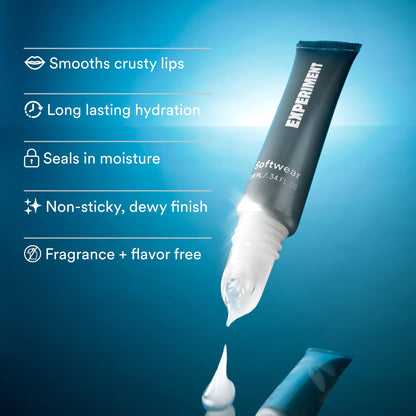 Experiment Softwear Smoothing Lip Treatment Balm - 24hr Hydration with Squalane - Maple Wellness Supplements