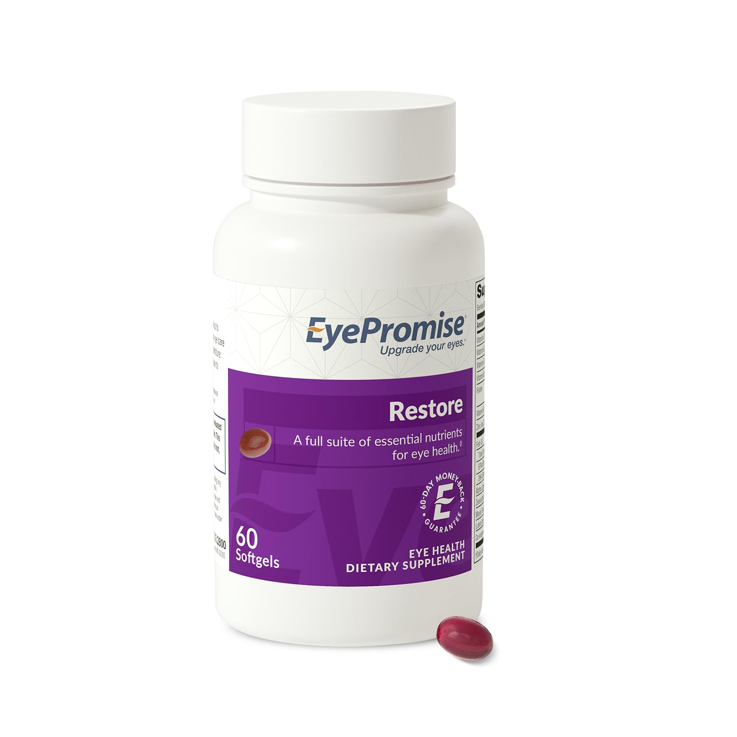 EyePromise Restore Eye Health Supplements - 60 Softgels, 30-Day Supply - Omega 3 Supplement for Aging Eyes with Lutein and Zeaxanthin, - Maple Wellness Supplements