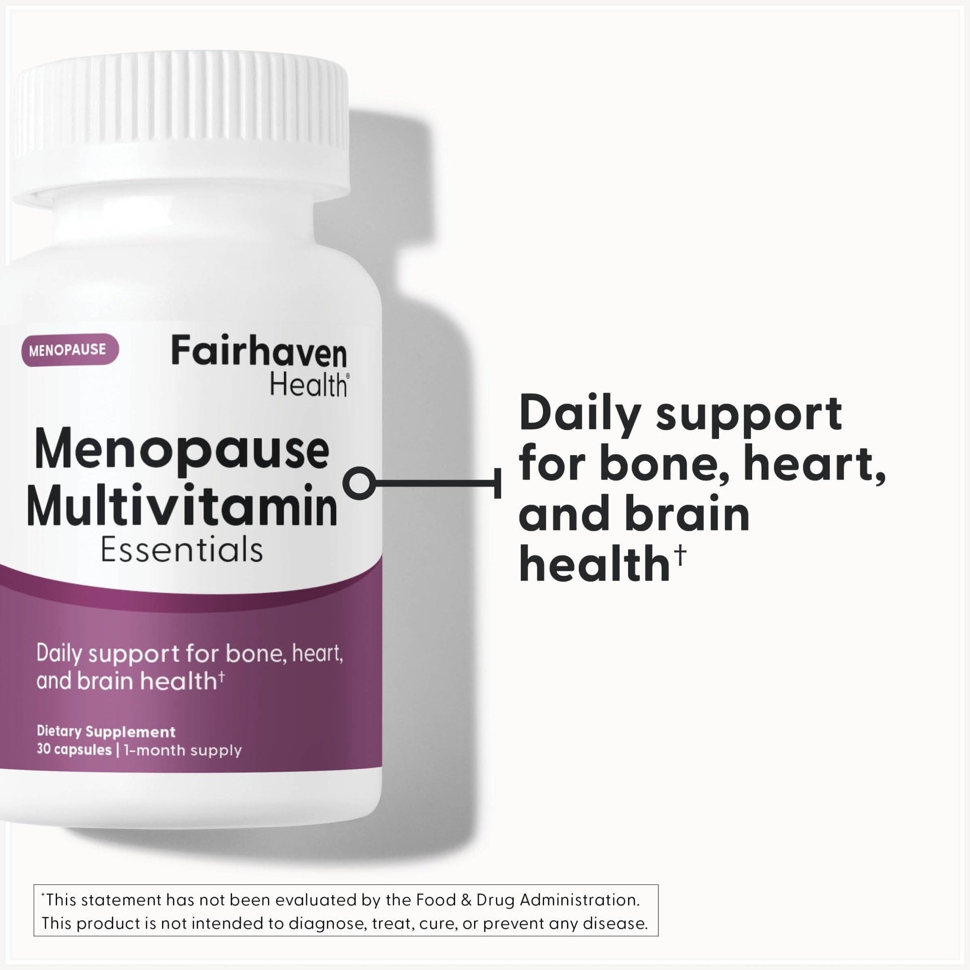 Fairhaven Health Menopause Multivitamin Essentials | Hormone Free Menopause Supplements for Women | Methylated Multivitamin for Women 50 and Over | Non-GMO | Perimenopause Supplements | 30 Capsules - Maple Wellness Supplements