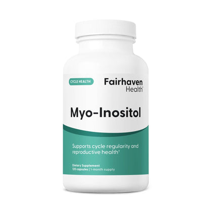 Fairhaven Health Myo-Inositol Supplement for Women and Men | Vitamin B8 2000mg | Vegan Inositol Powder Capsules | Gluten, Dairy and Soy Free | 120 Inositol Capsules - Maple Wellness Supplements