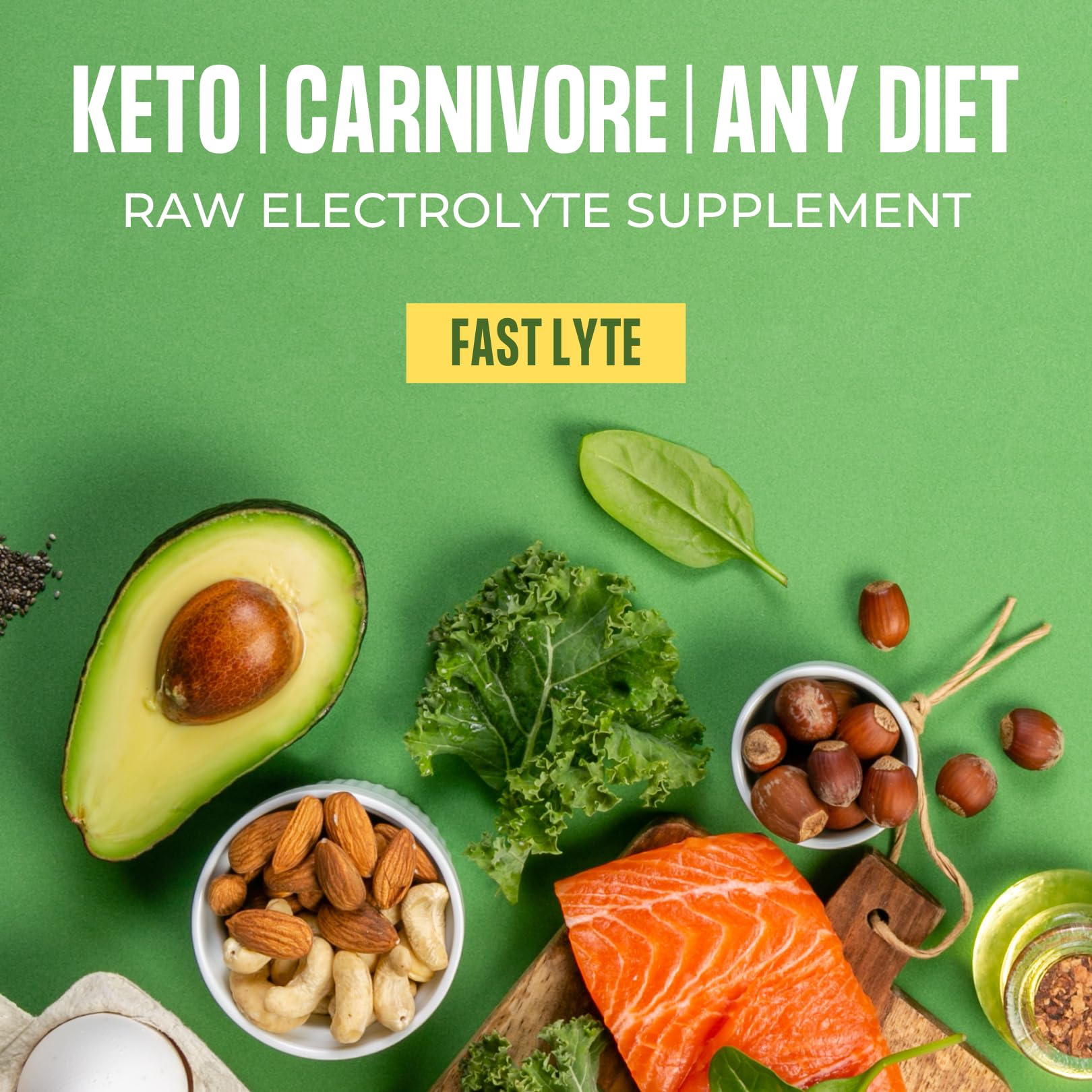 Fast Lyte Fasting Electrolyte Supplement Powder | No Sugar Unflavored Raw Electrolytes | 25% RDI Magnesium and Potassium with Trace Minerals | Carnivore & Keto Friendly - Maple Wellness Supplements