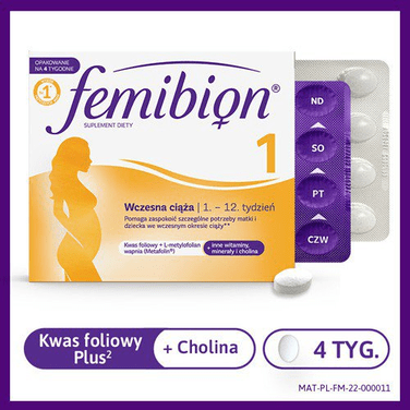 Femibion 1 Early pregnancy 28 tabs - Supplements & Vitamins For Pregnant Women - Maple Wellness Supplements