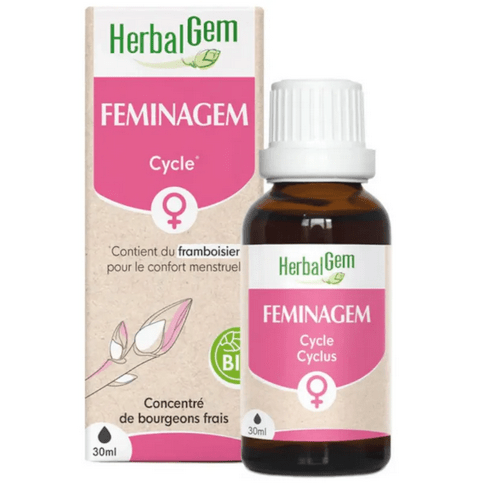 Feminagem BIO Flacon 30 ml Complexe Favorise le confort menstruel GC21 HERBALGEM - Maple Wellness Supplements