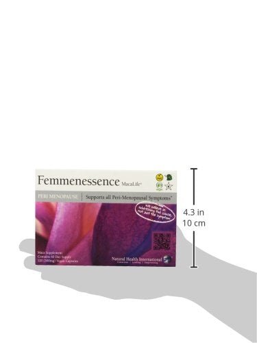 Femmenessence® MacaLife® – Clinically Proven Perimenopausal Organic Vegan Supplement for Natural Hormone Balance, Symptom Relief, Heart & Mood Support (120 Capsules, 60 Day Supply) - Maple Wellness Supplements