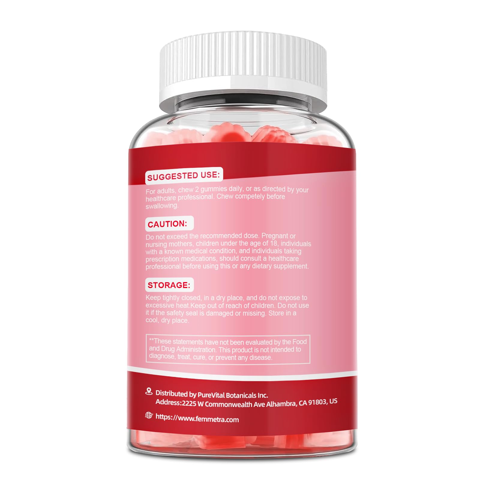 Femmetra 18-in-1 Probiotics for Women with Prebiotics - 200 Billion CFU with Digestive Enzyme, Cranberry, Kombucha - Sugar-Free Vaginal Gummies, - Maple Wellness Supplements