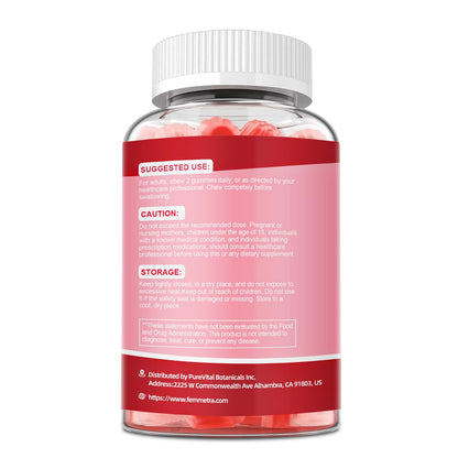 Femmetra 18-in-1 Probiotics for Women with Prebiotics - 200 Billion CFU with Digestive Enzyme, Cranberry, Kombucha - Sugar-Free Vaginal Gummies, - Maple Wellness Supplements