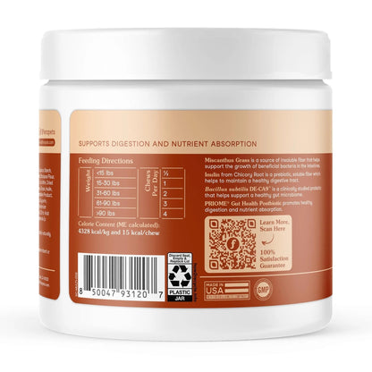 Fera Pets Probiotics for Dogs with Prebiotics and Postbiotics - Full Spectrum Gut Health Support - Promotes a Balanced Gut Microbiome - Boosts Immune Health - 30 Soft Chews - Maple Wellness Supplements