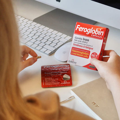 Feroglobin Iron Capsule Helps to reduce tiredness and fatigue - Maple Wellness Supplements