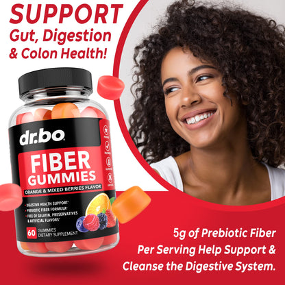 Fiber Gummies for Adults & Kids - Tasty Gummy Prebiotic Fiber Supplement for Max Digest - Maple Wellness Supplements