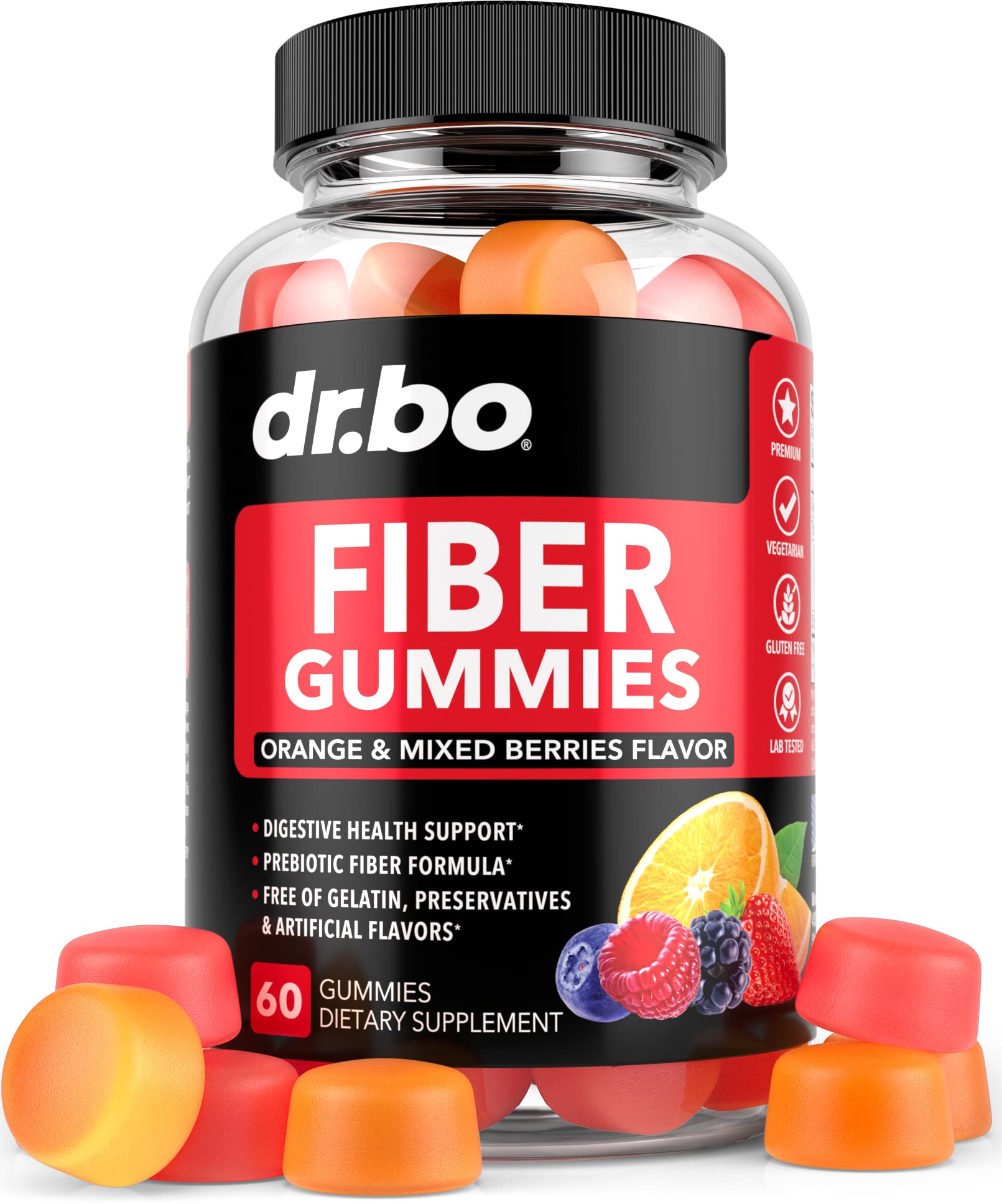 Fiber Gummies for Adults & Kids - Tasty Gummy Prebiotic Fiber Supplement, Max Digestive - Maple Wellness Supplements