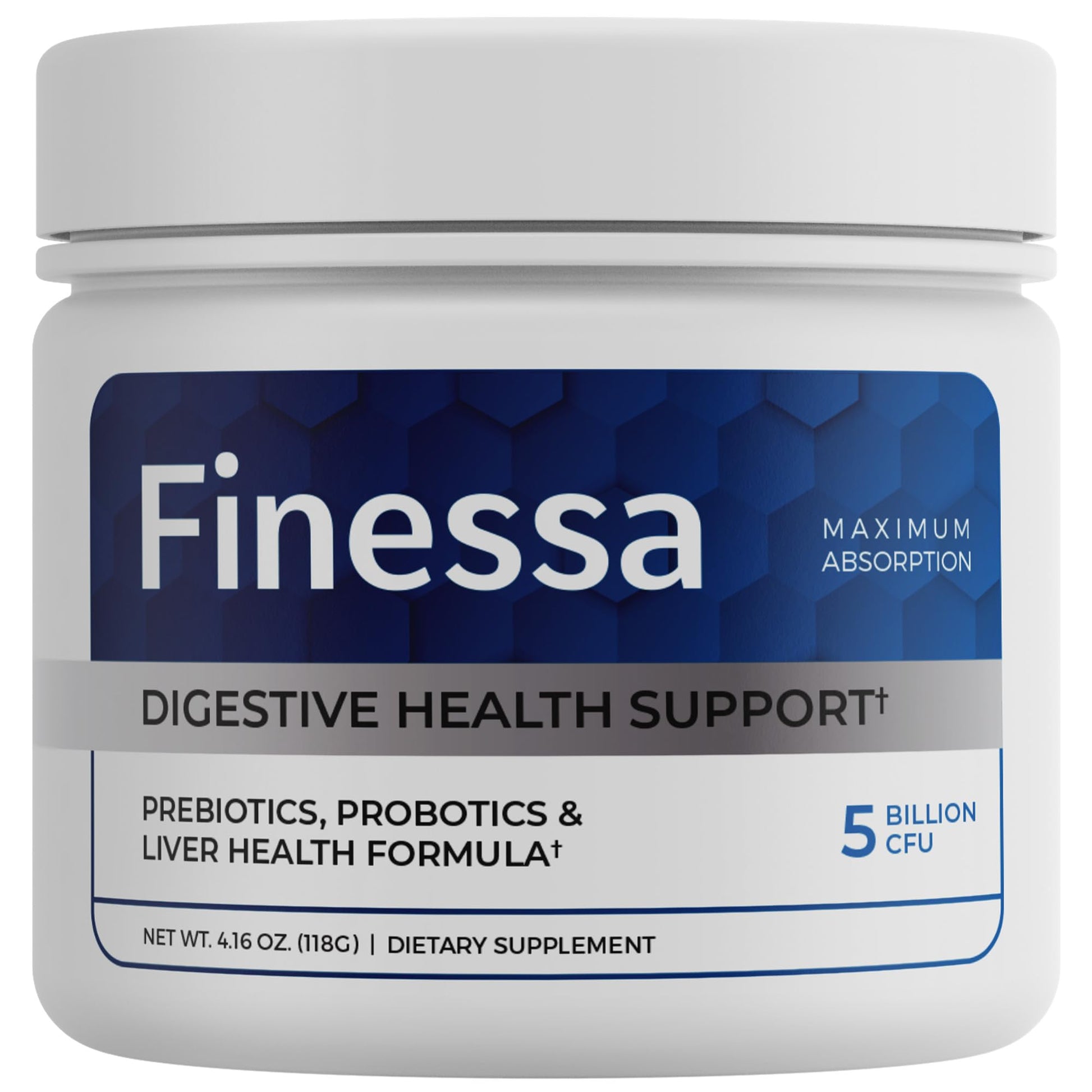 Finessa Digestive Probiotic Drink - 2in1 Digestive Health, Liver Cleanse Detox & Repair | Constipation, Gas and Bloating Relief | Gut Health Blend with Prebiotics & Probiotics - Maple Wellness Supplements