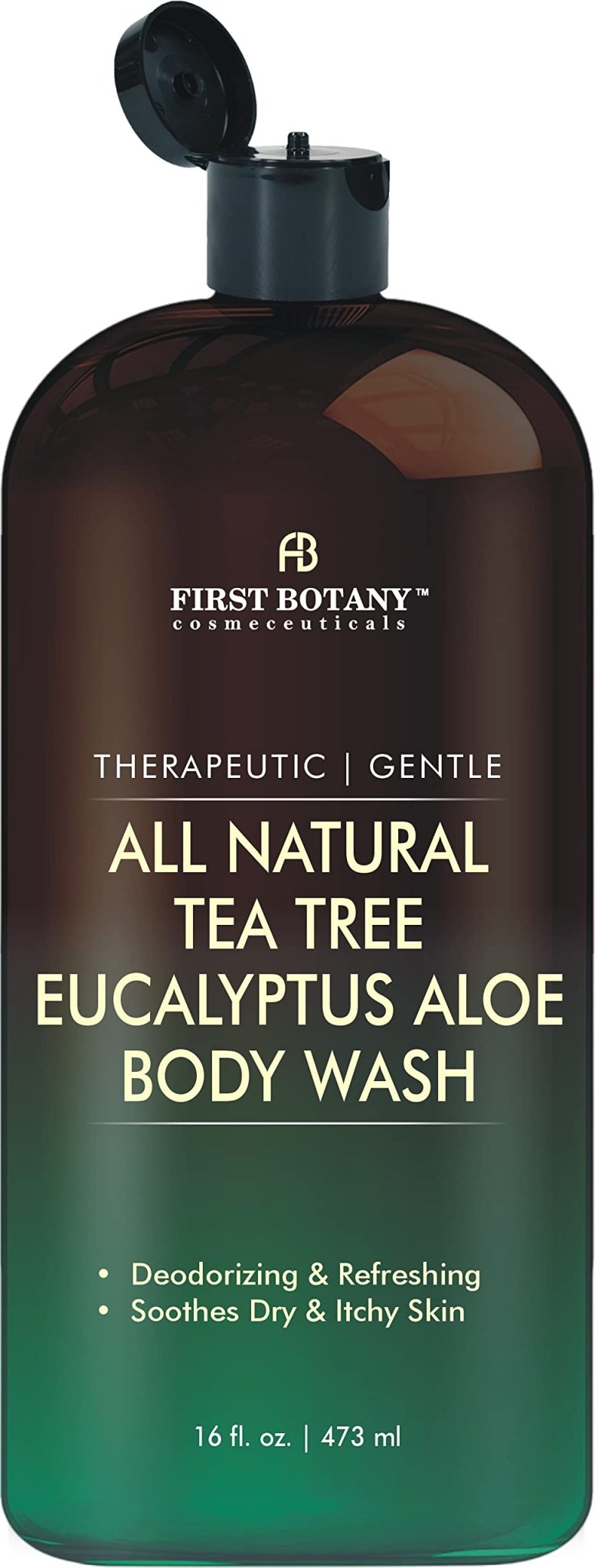 First Botany, ALL Natural Body Wash - Fights Body Odor, Athlete's Foot, Jock Itch, Nail Issues, Dandruff, Acne, Eczema - Maple Wellness Supplements