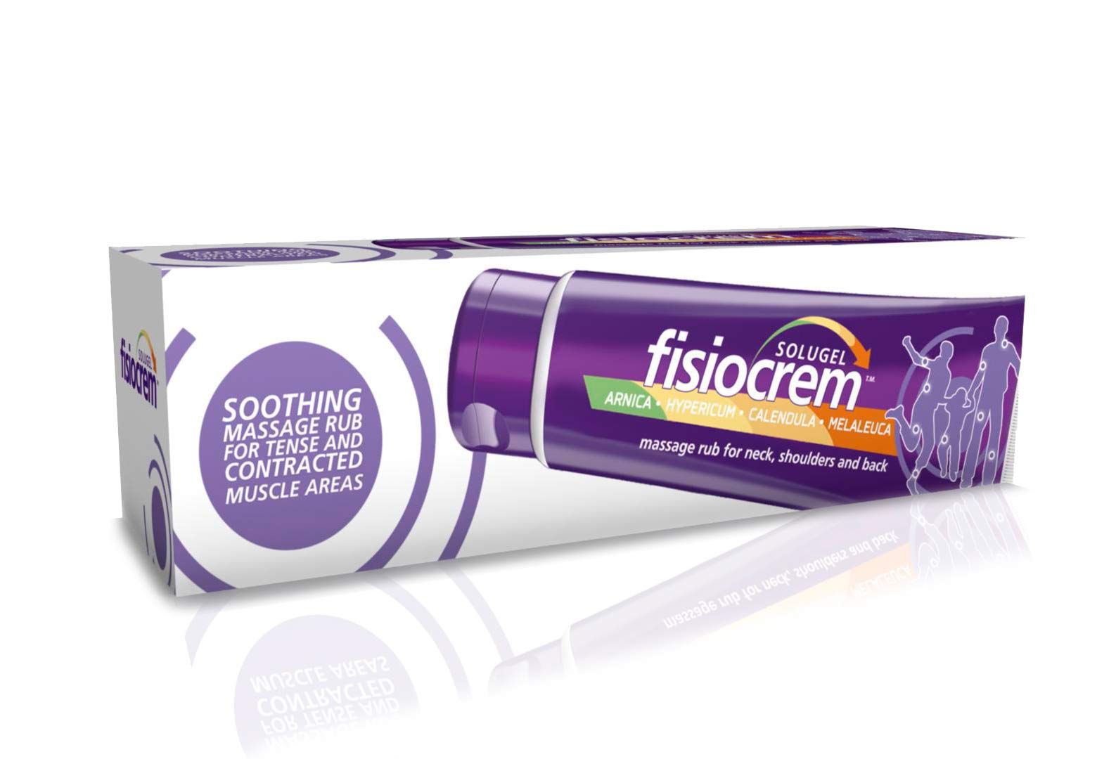 Fisiocrem Solugel Arnica Cream - Arnica Montana & Calendula Cream for Muscle Massage, Muscle Rub for Neck, Shoulders and Back - 250ml - Maple Wellness Supplements