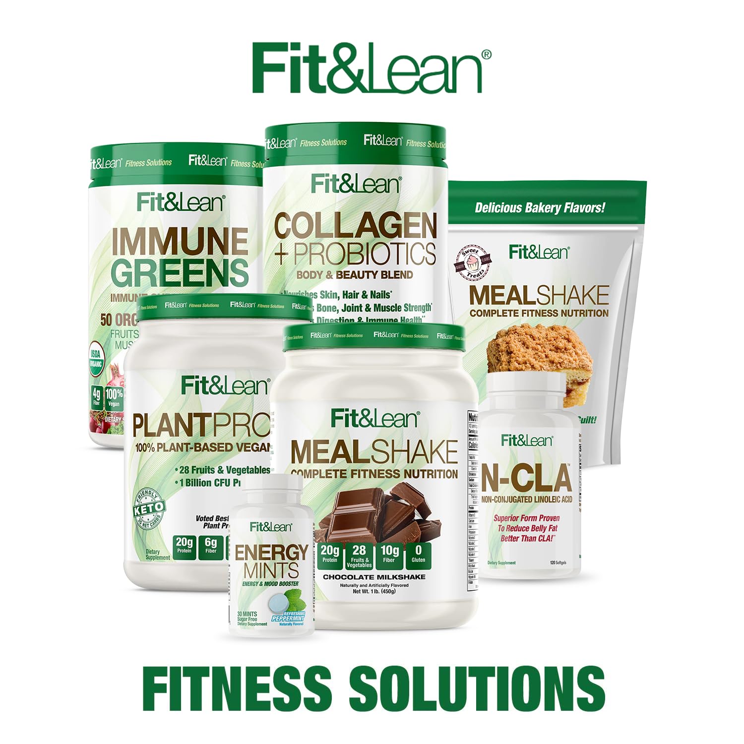 Fit & Lean Meal Shake Meal Replacement with Protein, Fiber, Probiotics and Organic Fruits - Maple Wellness Supplements