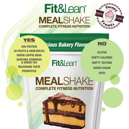 Fit & Lean Meal Shake Meal Replacement with Protein, Fiber, Probiotics and Organic Fruits - Maple Wellness Supplements