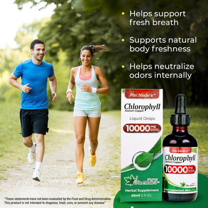FITO MEDIC'S Lab | Liquid Chlorophyll | Chlorophyll Liquid Drops | 50 mg 200:1 Ratio Extract per Serving. - Maple Wellness Supplements