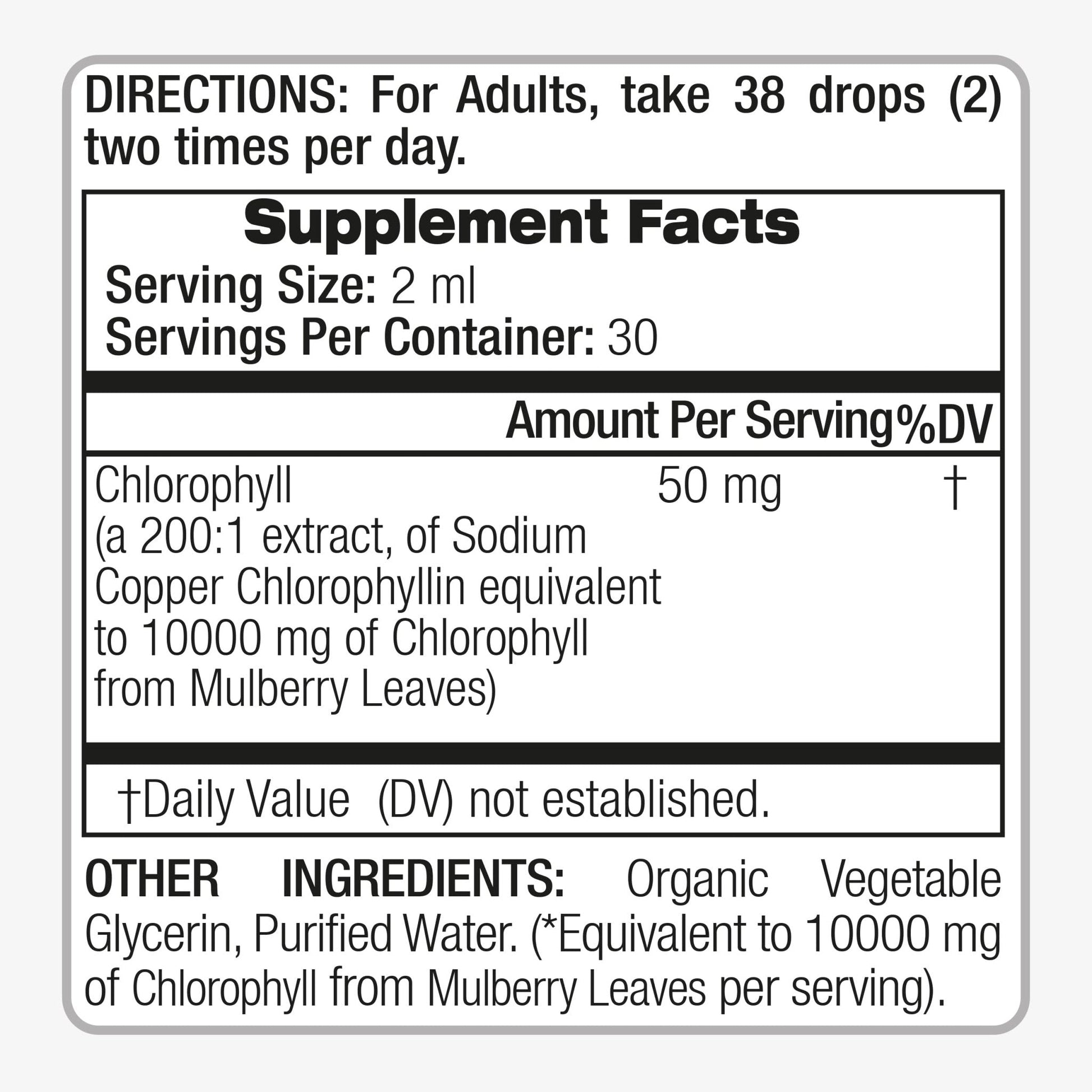 FITO MEDIC'S Lab | Liquid Chlorophyll | Chlorophyll Liquid Drops | 50 mg 200:1 Ratio Extract per Serving. - Maple Wellness Supplements
