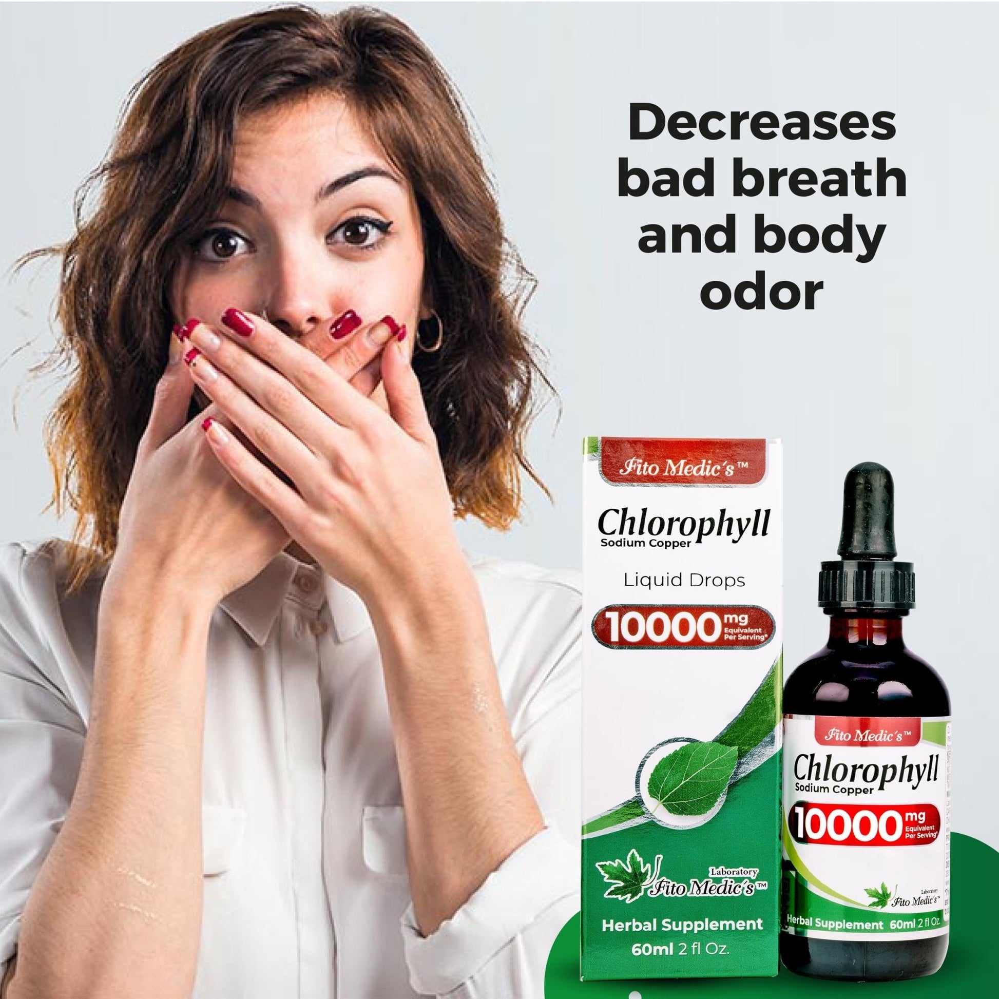 FITO MEDIC'S Lab | Liquid Chlorophyll | Chlorophyll Liquid Drops | 50 mg 200:1 Ratio Extract per Serving. - Maple Wellness Supplements