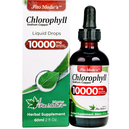 FITO MEDIC'S Lab | Liquid Chlorophyll | Chlorophyll Liquid Drops | 50 mg 200:1 Ratio Extract per Serving. - Maple Wellness Supplements