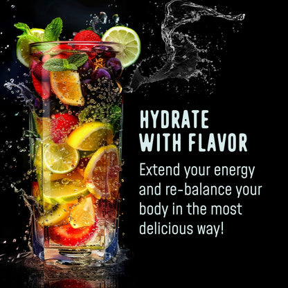 FlavCity Electrolytes Powder Packets - 28 Hydration Packets, Variety Pack - No Added Sugar - Hydration Powder with Real Fruit & Unrefined Sea Salt - Maple Wellness Supplements
