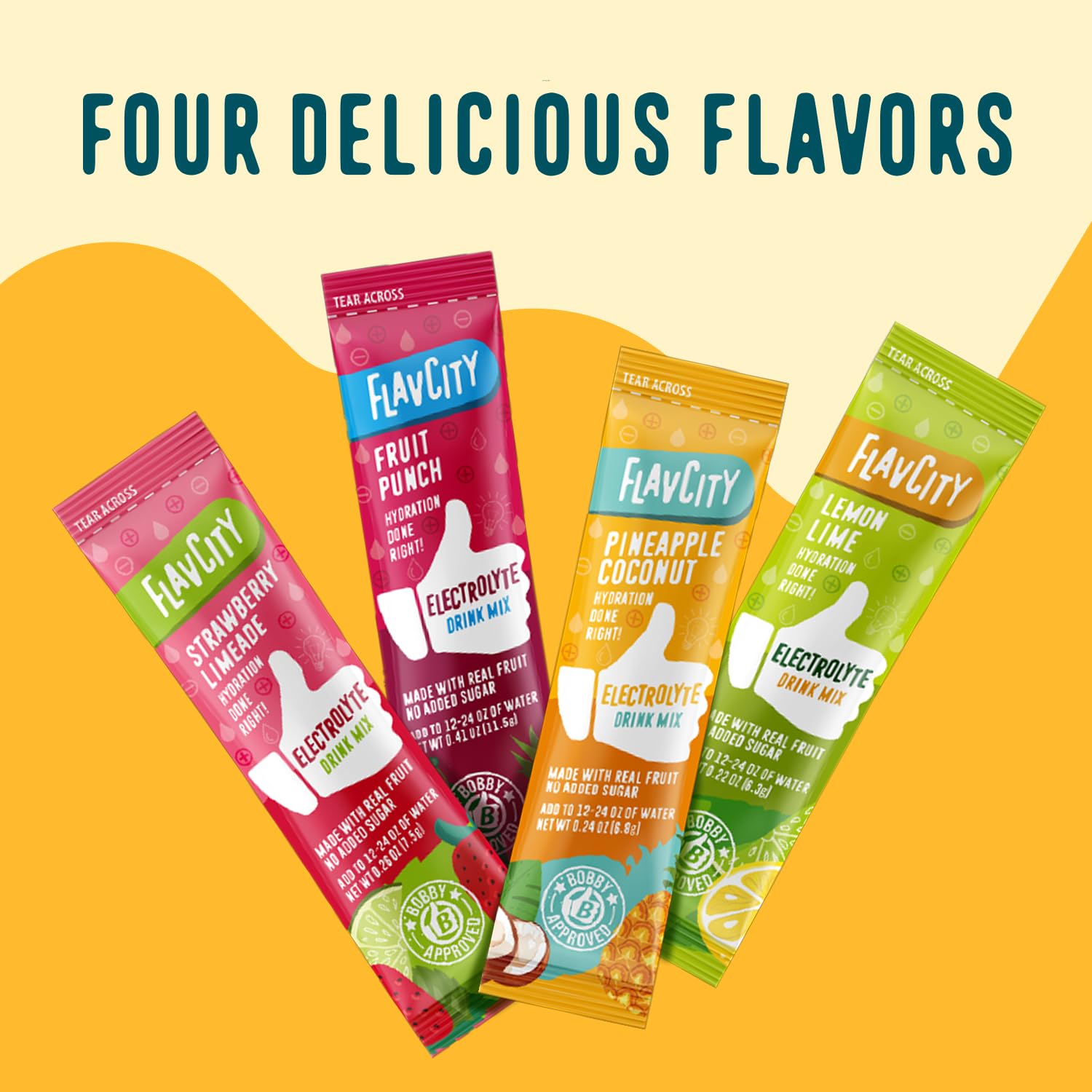 FlavCity Pineapple Coconut Electrolytes Powder Packets - 28 Hydration Packets - No Added Sugar - Hydration Powder with Real Fruit & Unrefined Sea Salt - Maple Wellness Supplements