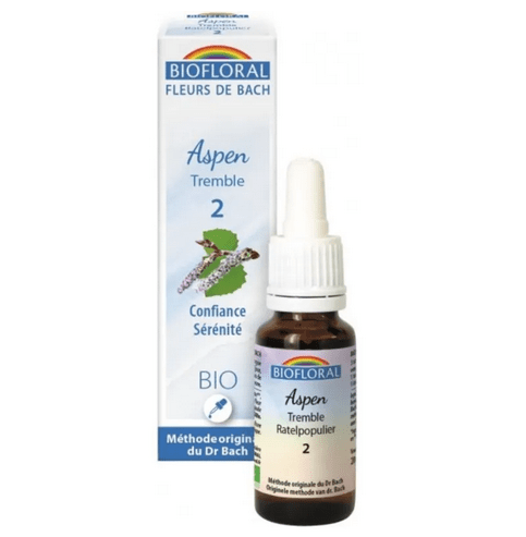 Fleur de Bach BIO Aspen (Tremble) Flacon 20 ml BIOFLORAL - Maple Wellness Supplements