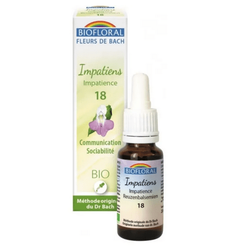 Fleur de Bach BIO Impatiens (Impatience) Flacon 20 ml BIOFLORAL - Maple Wellness Supplements