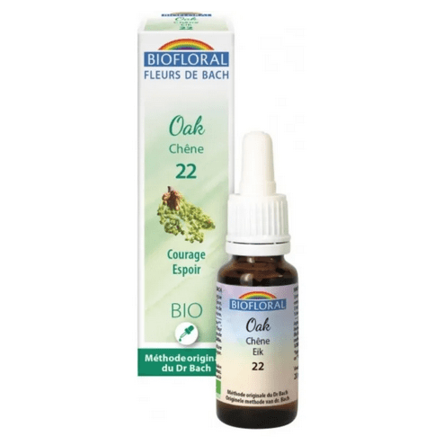 Fleur de Bach BIO Oak (Chêne) Flacon 20 ml BIOFLORAL - Maple Wellness Supplements