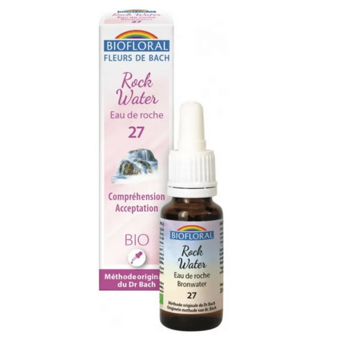Fleur de Bach BIO Rock water (Eau de roche) Flacon 20 ml BIOFLORAL - Maple Wellness Supplements